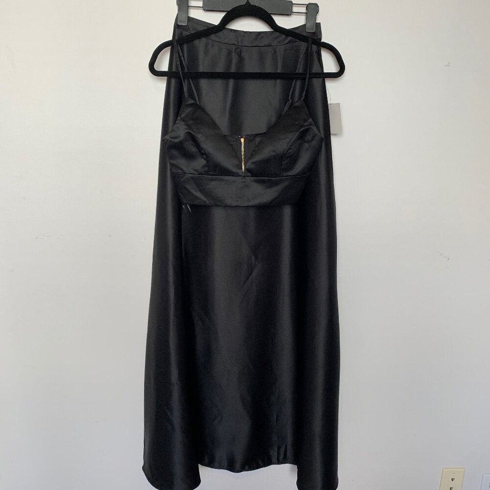 LULUS 2 PIECE BLACK TOP & LINED SKIRT NWT SIZE SMALL